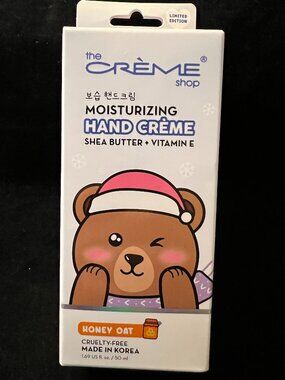 The Crème Shop Moisturizing Hand Cream Honey Oat Shea Butter And Vitamin E NIB